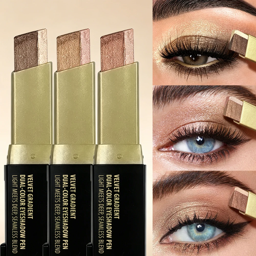 Dual-Color Eyeshadow Stick - W - Gold 6138 review and price